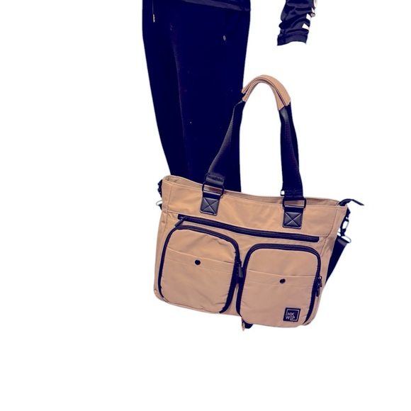 THE CARGO CATCHALL TOTE CAMEL with Black Accents in new conditions, screen pad - Picture 3 of 14